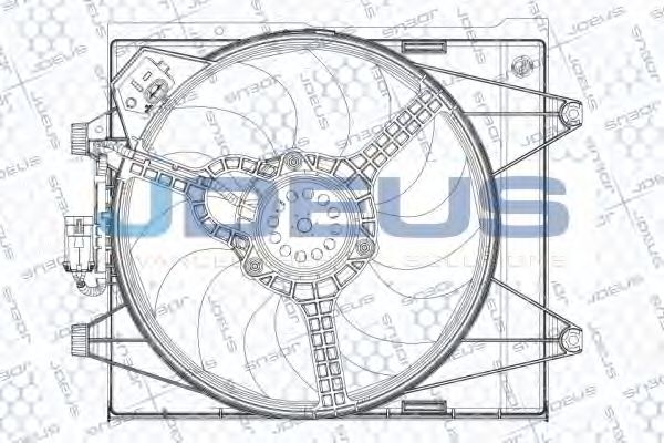 JDEUS EV879410 Вентилятор, охлаждение двигателя для FIAT 500 C (Фиат 500 c) JDEUS EV879410 Вентилятор, охлаждение двигателя для FIAT 500 C (Фиат 500 c)