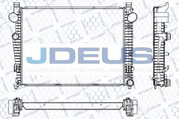 JDEUS RA0170700 Радиатор, охлаждение двигателя 