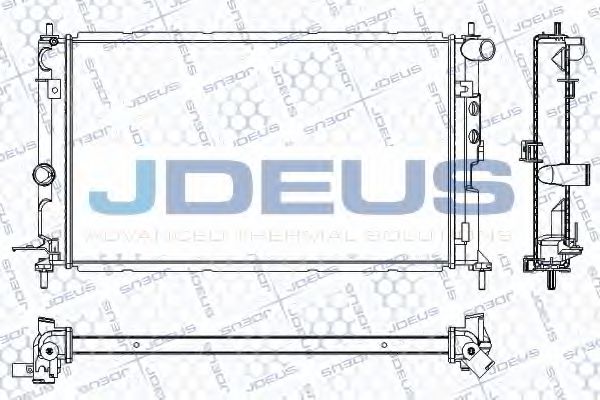 JDEUS RA0200681 Радиатор, охлаждение двигателя 