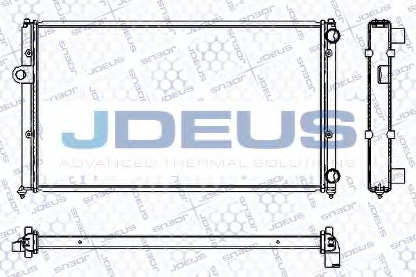 JDEUS RA0250051 Радиатор, охлаждение двигателя 