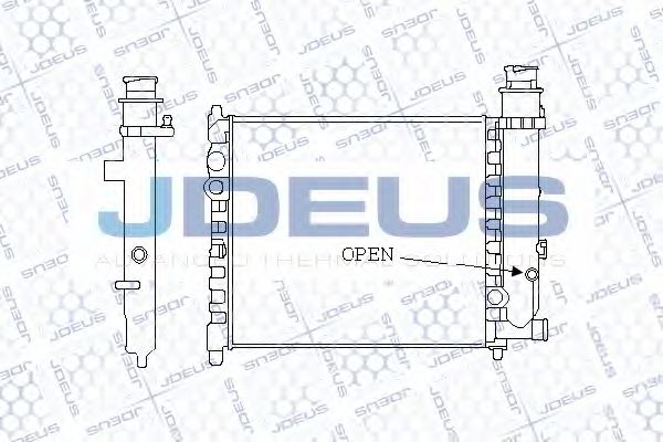 JDEUS 021V01 Радиатор, охлаждение двигателя для PEUGEOT 309 (Пежо 309) JDEUS 021V01 Радиатор, охлаждение двигателя для PEUGEOT 309 (Пежо 309)