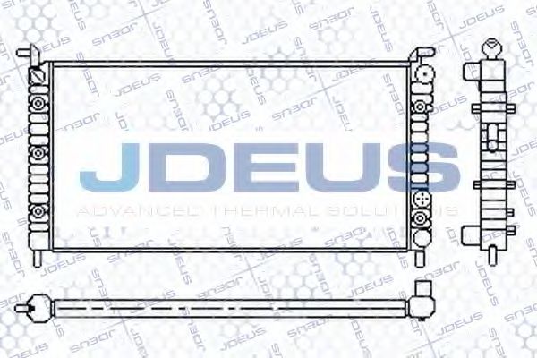 JDEUS 011M56 Радиатор, охлаждение двигателя для FIAT PETRA (Фиат Пэтра) JDEUS 011M56 Радиатор, охлаждение двигателя для FIAT PETRA (Фиат Пэтра)