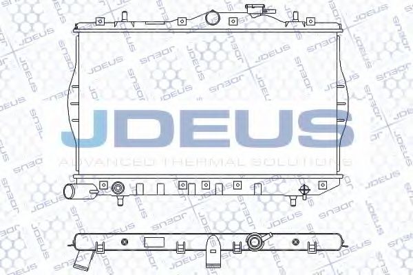 JDEUS 054M10 Радиатор, охлаждение двигателя для HYUNDAI (Хендай) JDEUS 054M10 Радиатор, охлаждение двигателя для HYUNDAI (Хендай)