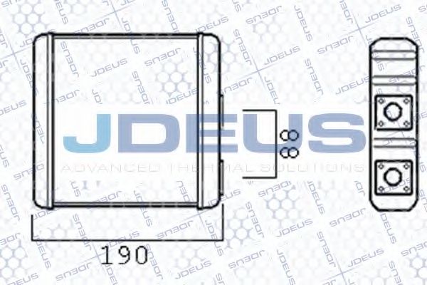 JDEUS 219M09 Теплообменник, отопление салона для NISSAN PRIMERA (Ниссан Примера) JDEUS 219M09 Теплообменник, отопление салона для NISSAN PRIMERA (Ниссан Примера)