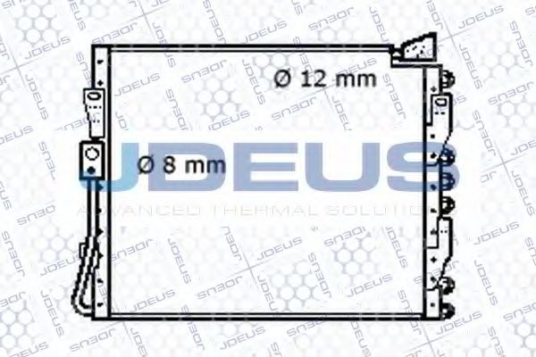 JDEUS 702M04 Конденсатор, кондиционер для ROVER 400 (Ровер 400) JDEUS 702M04 Конденсатор, кондиционер для ROVER 400 (Ровер 400)
