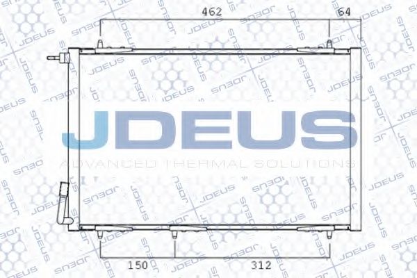 JDEUS 721M36 Конденсатор, кондиционер для PEUGEOT (Пежо) JDEUS 721M36 Конденсатор, кондиционер для PEUGEOT (Пежо)