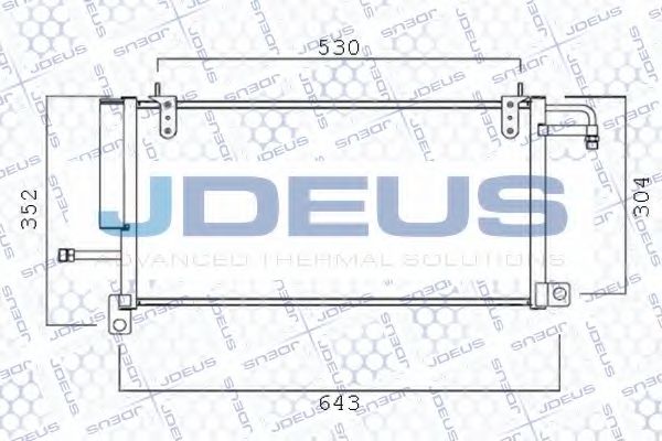 JDEUS 725B08 Конденсатор, кондиционер для SEAT TOLEDO (Сеат Толэдо) JDEUS 725B08 Конденсатор, кондиционер для SEAT TOLEDO (Сеат Толэдо)