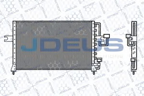 JDEUS 754M10 Конденсатор, кондиционер для HYUNDAI EXCEL (Хендай Эxcэл) JDEUS 754M10 Конденсатор, кондиционер для HYUNDAI EXCEL (Хендай Эxcэл)