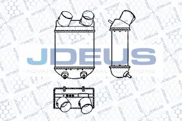 JDEUS 823V45 Интеркулер 