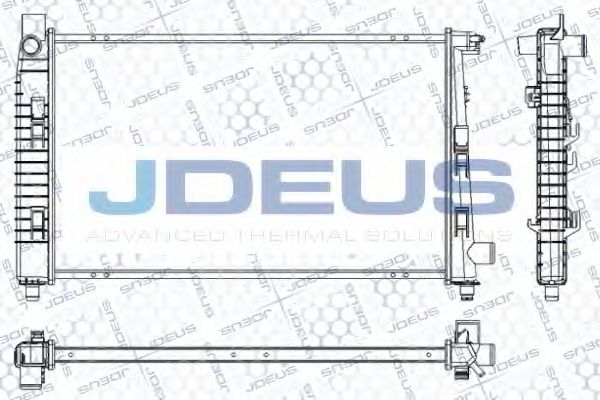 JDEUS RA0170850 Радиатор, охлаждение двигателя 