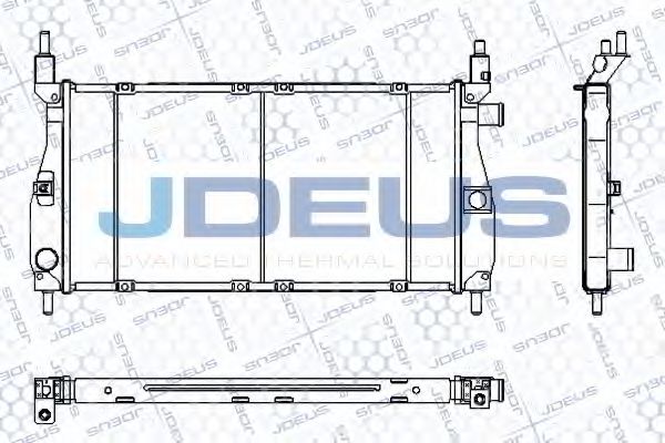JDEUS RA0020320 Радиатор, охлаждение двигателя 