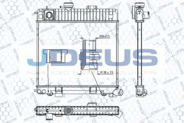 JDEUS RA0050210 Радиатор, охлаждение двигателя для BMW 3 (Бмв 3) JDEUS RA0050210 Радиатор, охлаждение двигателя для BMW 3 (Бмв 3)