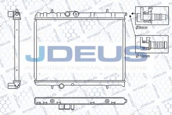 JDEUS RA0070081 Радиатор, охлаждение двигателя для PEUGEOT (Пежо) JDEUS RA0070081 Радиатор, охлаждение двигателя для PEUGEOT (Пежо)