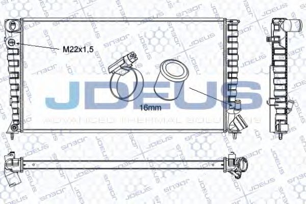 JDEUS RA0070120 Радиатор, охлаждение двигателя для PEUGEOT (Пежо) JDEUS RA0070120 Радиатор, охлаждение двигателя для PEUGEOT (Пежо)