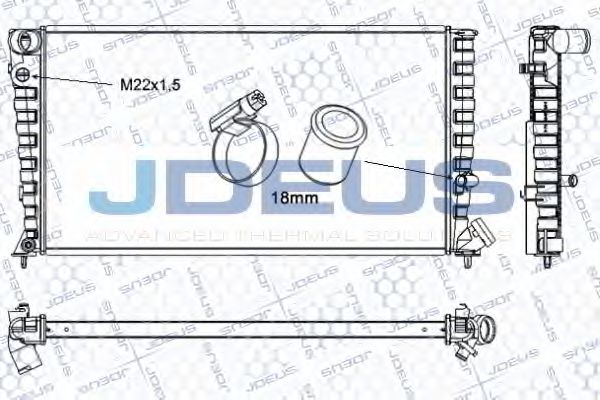 JDEUS RA0070130 Радиатор, охлаждение двигателя для PEUGEOT (Пежо) JDEUS RA0070130 Радиатор, охлаждение двигателя для PEUGEOT (Пежо)