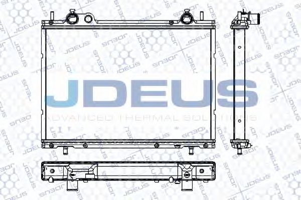 JDEUS RA0110510 Радиатор, охлаждение двигателя 