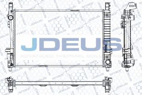 JDEUS RA0170760 Радиатор, охлаждение двигателя 