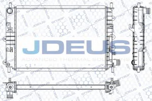 JDEUS RA0120560 Радиатор, охлаждение двигателя 