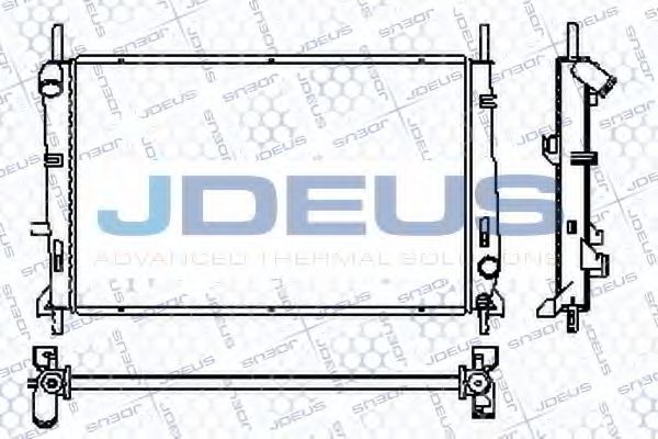 JDEUS RA0120750 Радиатор, охлаждение двигателя 