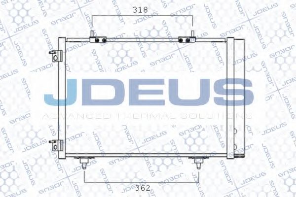 JDEUS 721M35 Конденсатор, кондиционер для CITROëN (Cитроëн) JDEUS 721M35 Конденсатор, кондиционер для CITROëN (Cитроëн)