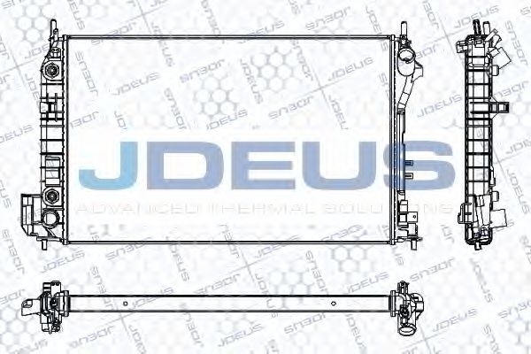 JDEUS RA0200900 Радиатор, охлаждение двигателя 
