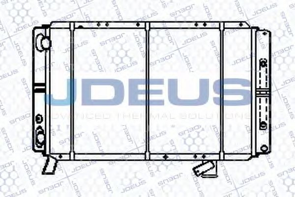 JDEUS RA0210140 Радиатор, охлаждение двигателя 