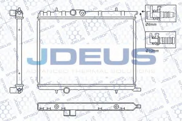 JDEUS RA0210331 Радиатор, охлаждение двигателя для CITROëN (Cитроëн) JDEUS RA0210331 Радиатор, охлаждение двигателя для CITROëN (Cитроëн)
