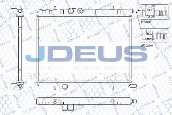 JDEUS RA0210341 Радиатор, охлаждение двигателя для PEUGEOT (Пежо) JDEUS RA0210341 Радиатор, охлаждение двигателя для PEUGEOT (Пежо)