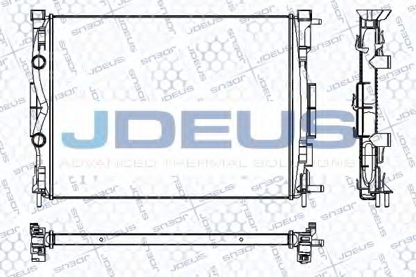 JDEUS RA0230720 Радиатор, охлаждение двигателя 