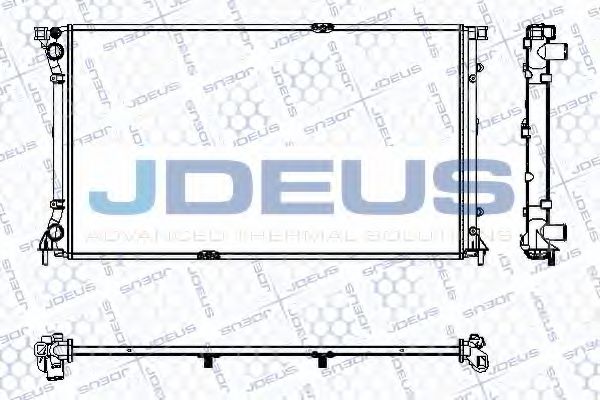 JDEUS RA0230790 Радиатор, охлаждение двигателя 