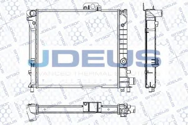 JDEUS RA0240120 Радиатор, охлаждение двигателя 