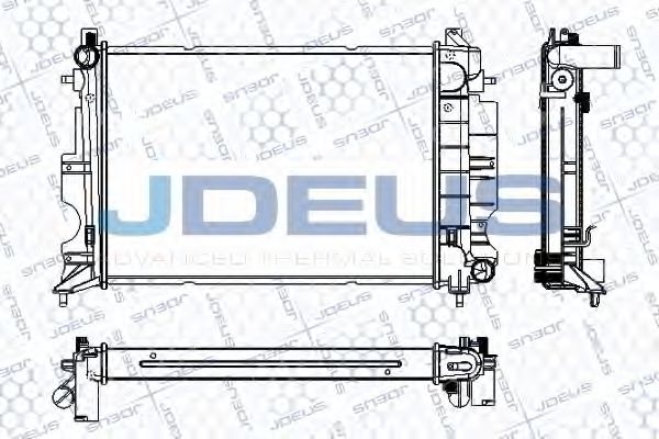 JDEUS RA0240170 Радиатор, охлаждение двигателя 