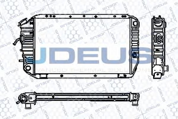 JDEUS RA0260040 Радиатор, охлаждение двигателя 