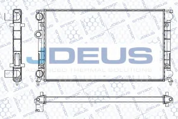 JDEUS RA0300360 Радиатор, охлаждение двигателя 
