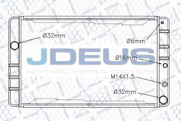 JDEUS RA0310410 Радиатор, охлаждение двигателя для VOLVO (Вольво) JDEUS RA0310410 Радиатор, охлаждение двигателя для VOLVO (Вольво)