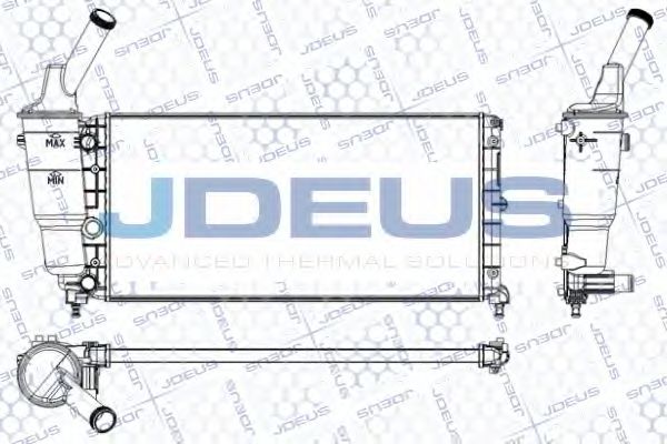 JDEUS RA0360100 Радиатор, охлаждение двигателя для LANCIA Y (Лансиа/лянча Ъ) JDEUS RA0360100 Радиатор, охлаждение двигателя для LANCIA Y (Лансиа/лянча Ъ)