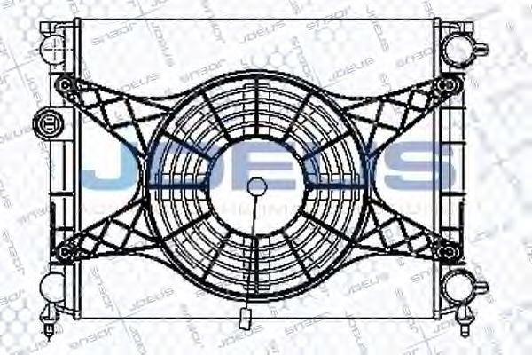 JDEUS RA0390041 Радиатор, охлаждение двигателя 