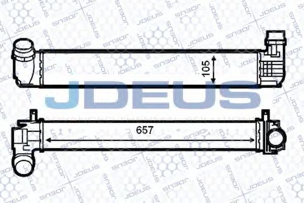 JDEUS 823M90 Интеркулер 
