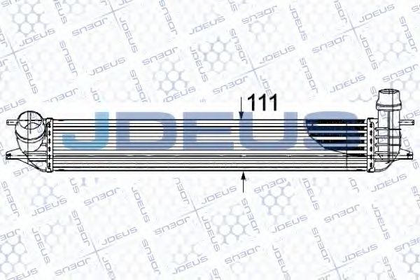 JDEUS 823M87 Интеркулер 