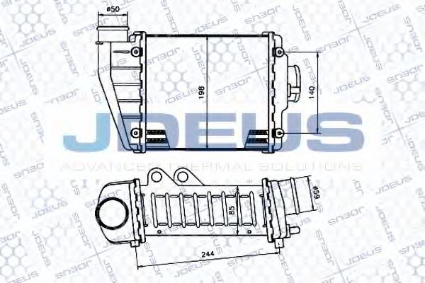 JDEUS 830N33 Интеркулер для VOLKSWAGEN QUANTUM (Фольксваген Qуантум) JDEUS 830N33 Интеркулер для VOLKSWAGEN QUANTUM (Фольксваген Qуантум)