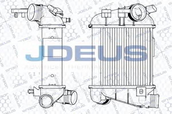 JDEUS RA8010370 Интеркулер 