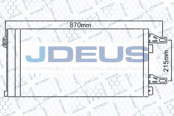 JDEUS 707M24 Конденсатор, кондиционер для CITROëN (Cитроëн) JDEUS 707M24 Конденсатор, кондиционер для CITROëN (Cитроëн)
