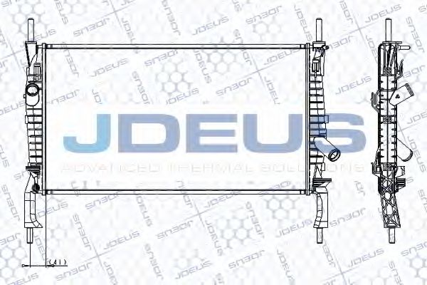JDEUS RA0121160 Радиатор, охлаждение двигателя 