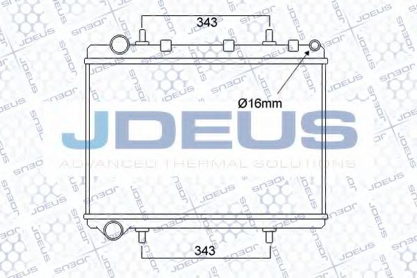 JDEUS 007M57 Радиатор, охлаждение двигателя для CITROëN (Cитроëн) JDEUS 007M57 Радиатор, охлаждение двигателя для CITROëN (Cитроëн)
