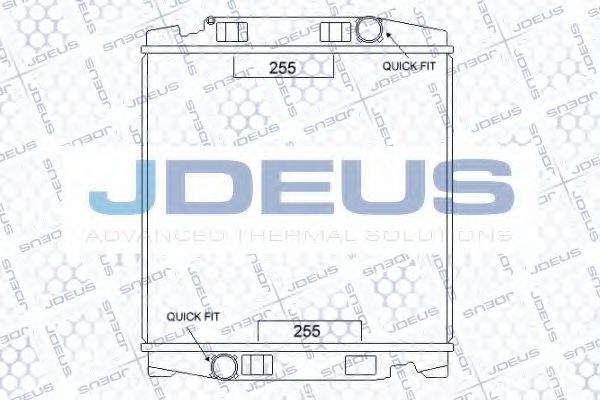 JDEUS 114M14 Радиатор, охлаждение двигателя 