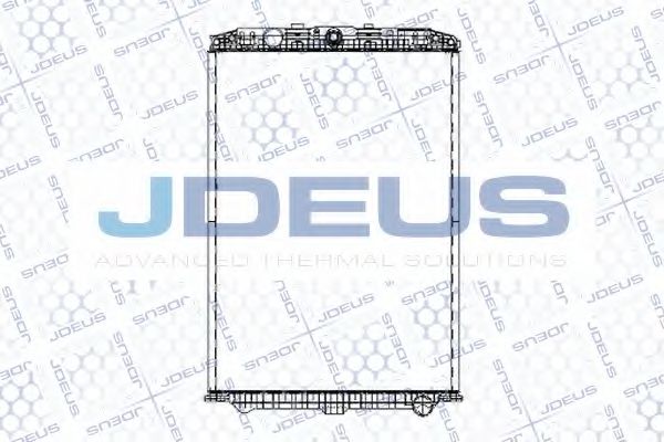 JDEUS 108M07B Радиатор, охлаждение двигателя 