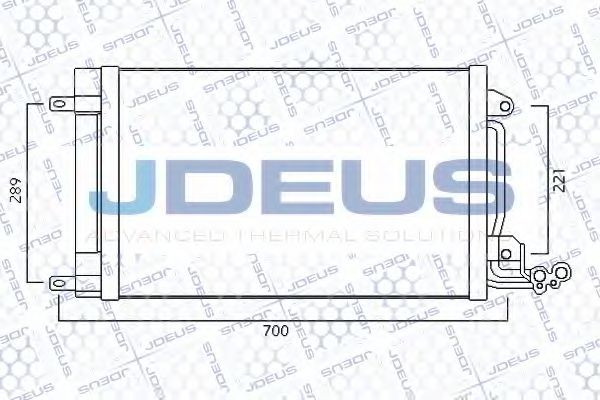 JDEUS 725M29 Конденсатор, кондиционер для VOLKSWAGEN (Фольксваген) JDEUS 725M29 Конденсатор, кондиционер для VOLKSWAGEN (Фольксваген)