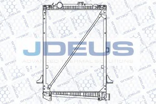 JDEUS 108M06 Радиатор, охлаждение двигателя 