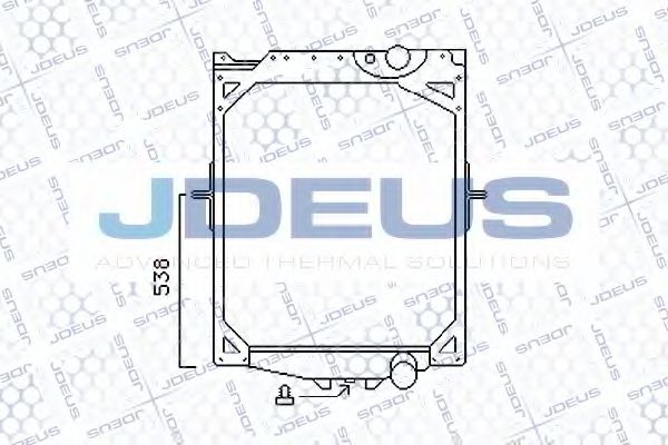 JDEUS 131M03 Радиатор, охлаждение двигателя 