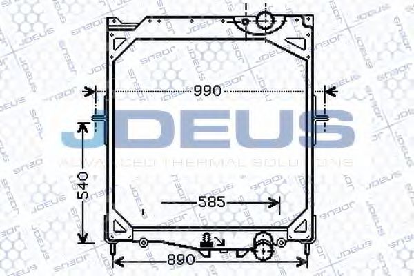 JDEUS 131M11 Радиатор, охлаждение двигателя для VOLVO FM (Вольво Фм) JDEUS 131M11 Радиатор, охлаждение двигателя для VOLVO FM (Вольво Фм)